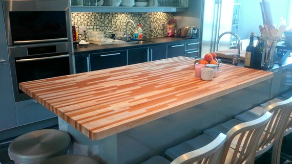 Custom Butcher Block Cutting Board Countertops Etsy