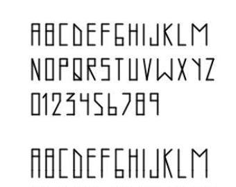 INSTANT DOWNLOAD-- mini block cross stitch font