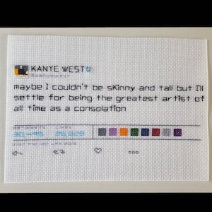 Aangepaste kruissteek-tweet