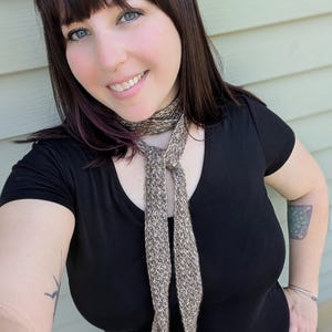 The Evermore Scarf PDF Crochet Pattern, Crochet Skinny Scarf, All Seasons Scarf, Year-Round Scarf, Thin Scarf, Beginner Crochet Project