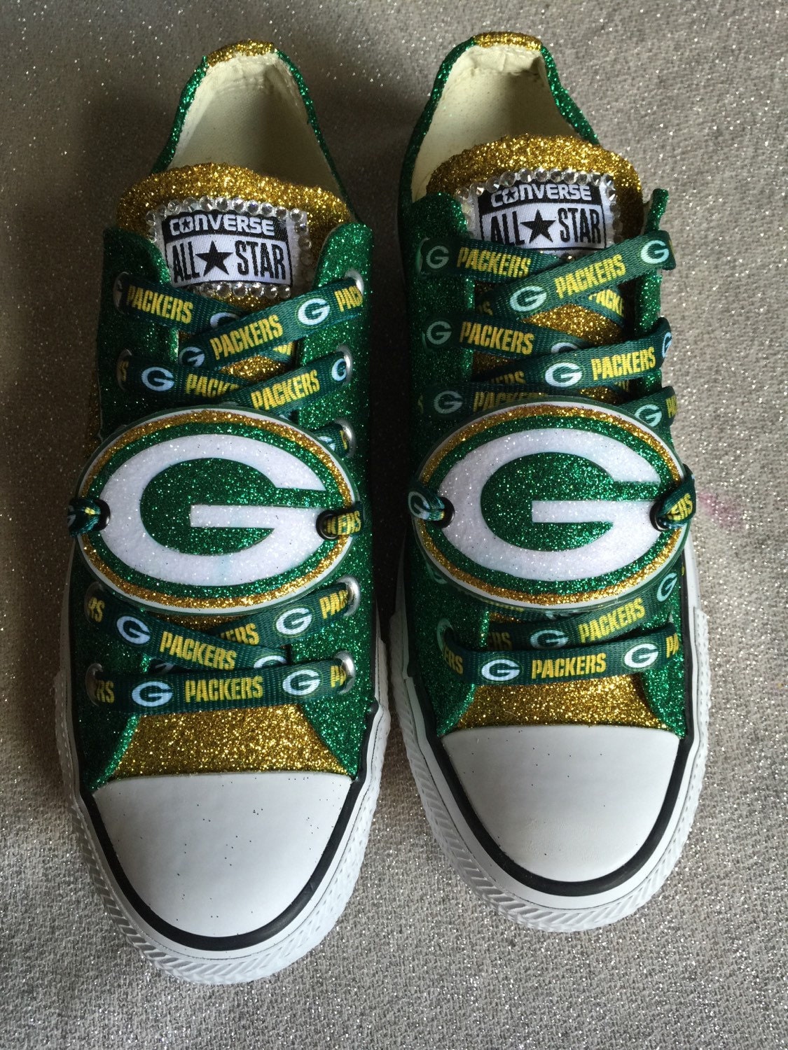Packers Customized Converse | Etsy