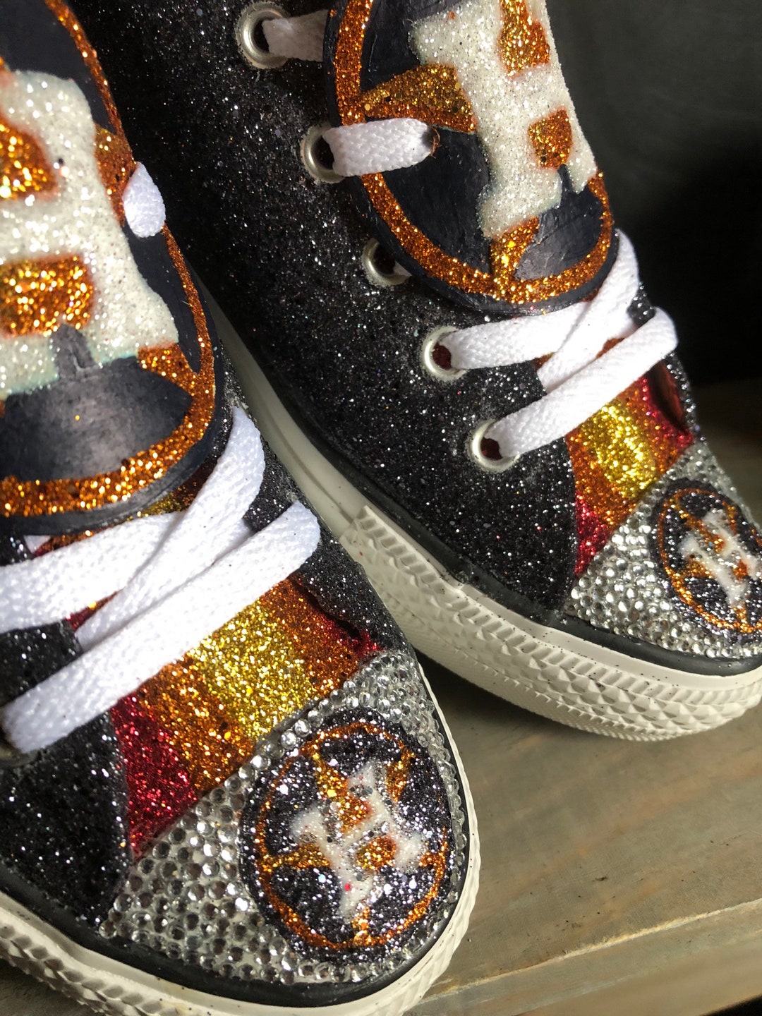 Glittered Converse Etsy