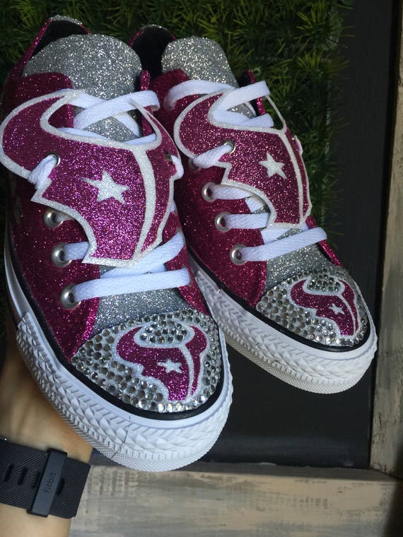 pink glitter converse shoes