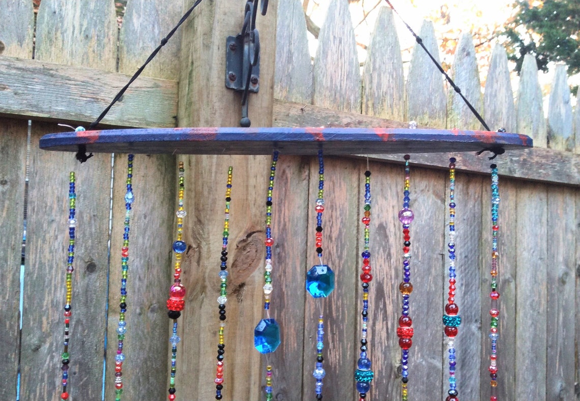 Blue and Red Suncatcher Surf Board Sun Etsy