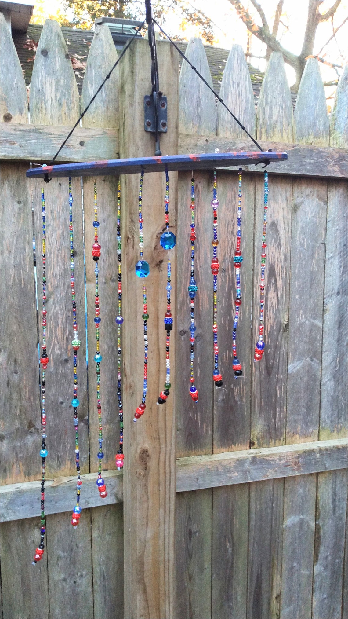 Blue and Red Suncatcher Surf Board Sun Etsy