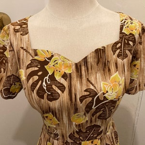 Vintage Hawaiian Dress - 30&quot; Waist