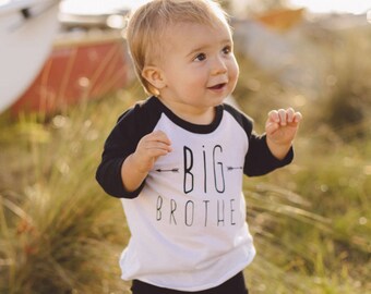 Big Brother Shirt, Modern and Minimal Boys Top, Big Bro Kids Graphic Tee, Boys' Clothing, Boys Shirt