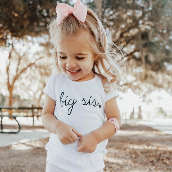 Big sister shirt - big sis shirt -Big Sister Shirt | Little Sister Shirt | Sister Shirts Pregnancy Announcement Baby Announcement Shirt