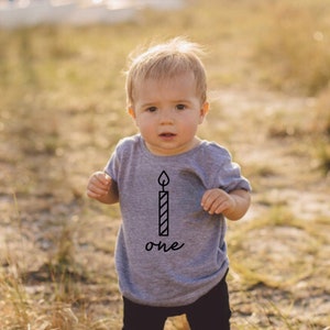 1st Birthday Shirt, First Birthday Shirt, One Birthday Shirt, One, One Candle