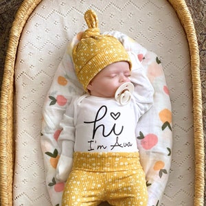 Baby Girl Coming Home Outfit, Girls take home outfit, Newborn Girl Coming Home Outfit, Personalized Newborn Outfit, Baby Shower Gift image 3