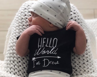 Baby Boy Coming Home Outfit, Newborn Boy Coming Home Outfit, Baby Boy Clothes, Personalized Newborn Outfit, Baby Shower Gift