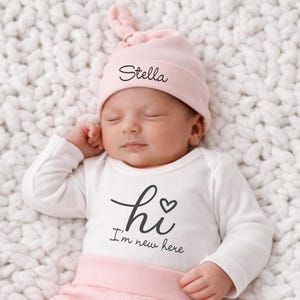Baby Girl Coming Home Outfit, Newborn Girl Coming Home Outfit, Baby Girl Clothes, Personalized Newborn Outfit, Newborn Girl Take Home Outfit