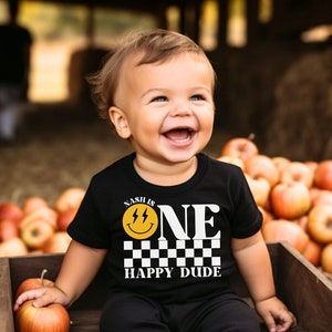 One Happy Dude Birthday Shirt, 1st Birthday Shirt, Toddler Boy, One Cool Dude