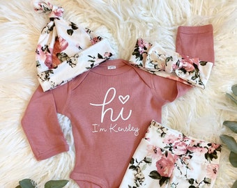 Baby girl coming home outfit, newborn take home outfit, newborn coming home outfit