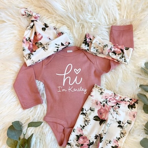 Baby girl coming home outfit, newborn take home outfit, newborn coming home outfit