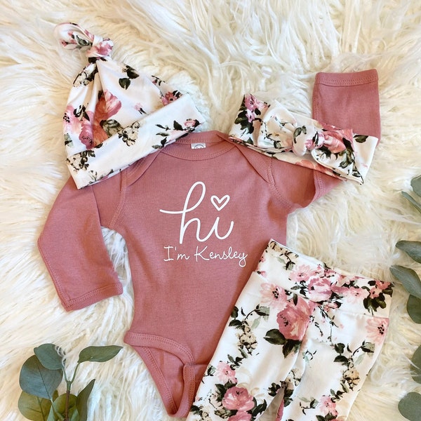 Baby girl coming home outfit, newborn take home outfit, newborn coming home outfit