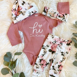 Baby girl coming home outfit, newborn take home outfit, newborn coming home outfit