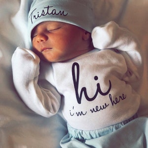 Cute baby cheap boy hospital outfit
