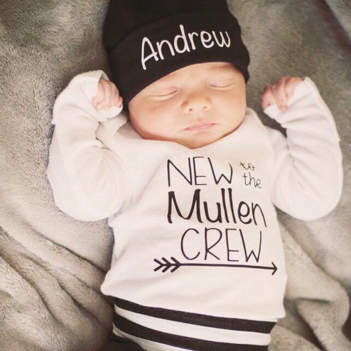 Newborn Boy Coming Home Outfit Baby Boy Take Home Outfit Etsy