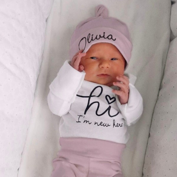 Baby Girl Coming Home Outfit, Girls go home outfit, Newborn Girl Coming Home Outfit  Personalized Newborn Outfit Baby Girl Outfits