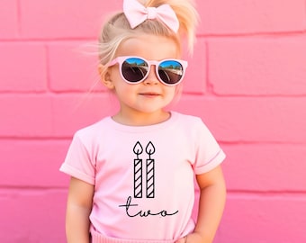 Girls 2nd Birthday Shirt, Second Birthday Shirt