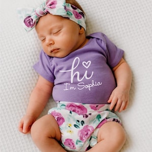 Baby Girl Coming Home Outfit, Rainbow baby, Newborn Girl Coming Home Outfit Baby Girl Clothes Personalized Newborn Outfit Baby Girl Outfits