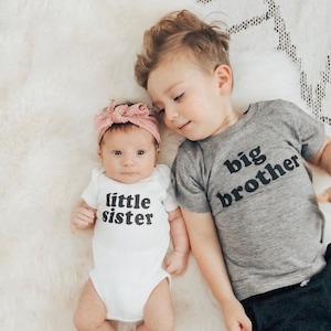 Big Brother Little sister outfit / Big brother little sister set / Big Brother T-Shirt