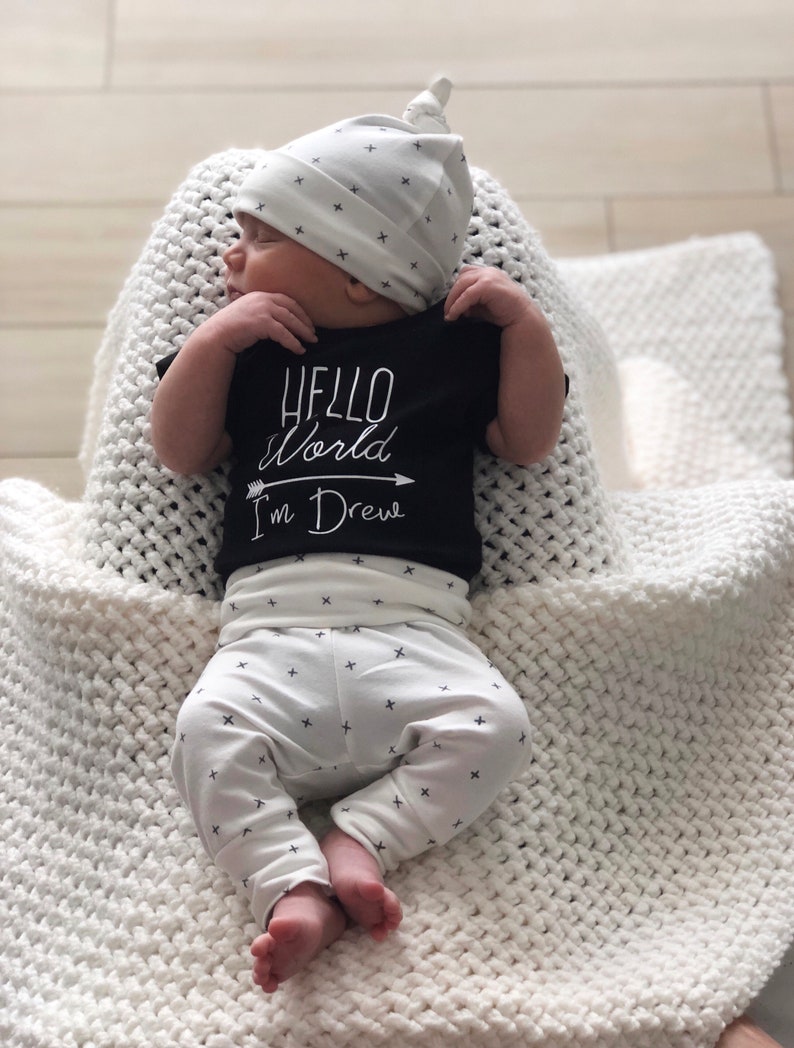 Baby Boy Coming Home Outfit Newborn Boy Coming Home Outfit Etsy