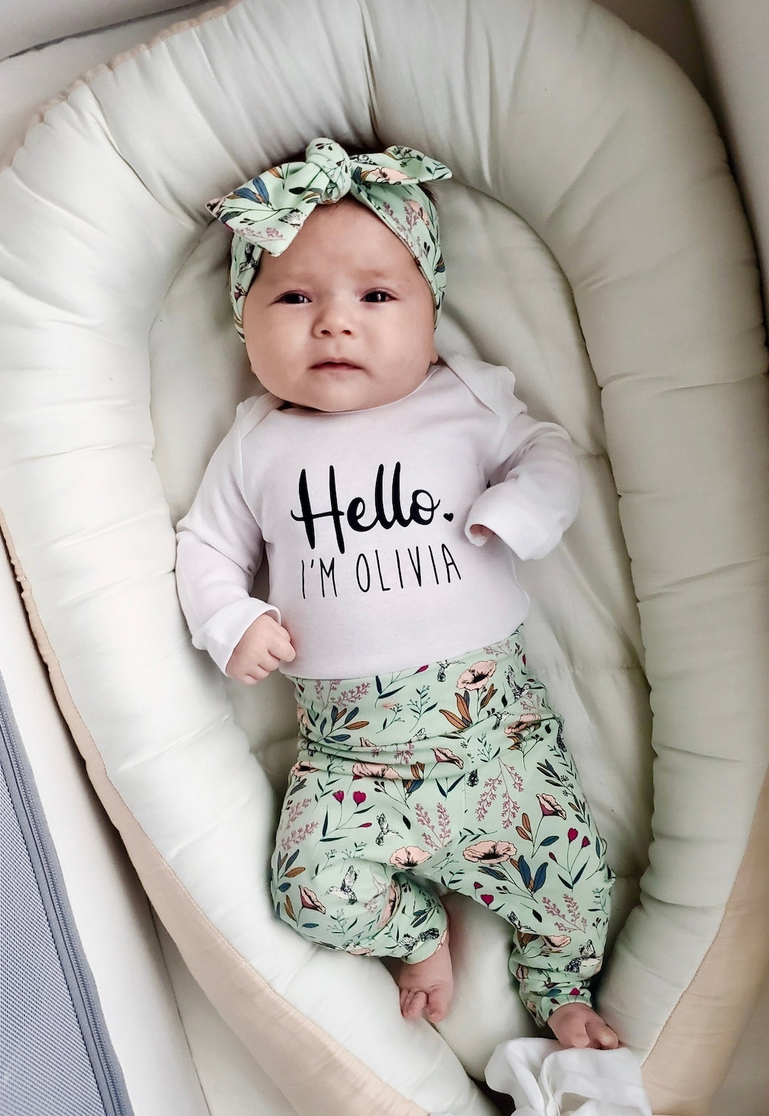 Baby Girl Coming Home Outfit, Newborn Girl Coming Home Outfit, Baby Girl Clothes, Personalized