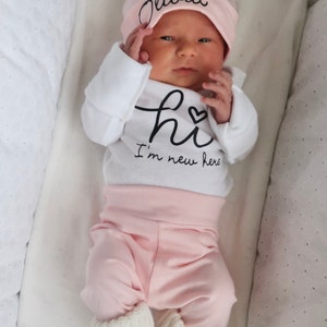 Baby Girl Coming Home Outfit, Girls go home outfit, Newborn Girl Coming Home Outfit Personalized Newborn Outfit Baby Girl Outfits afbeelding 2