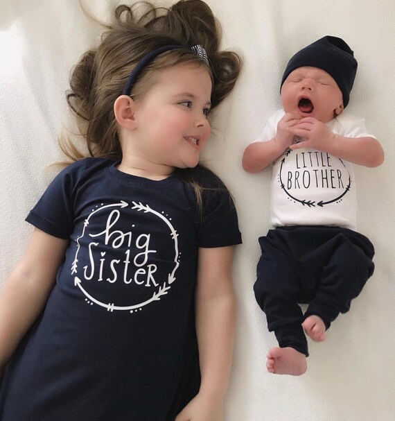 etsy big sister little brother outfits