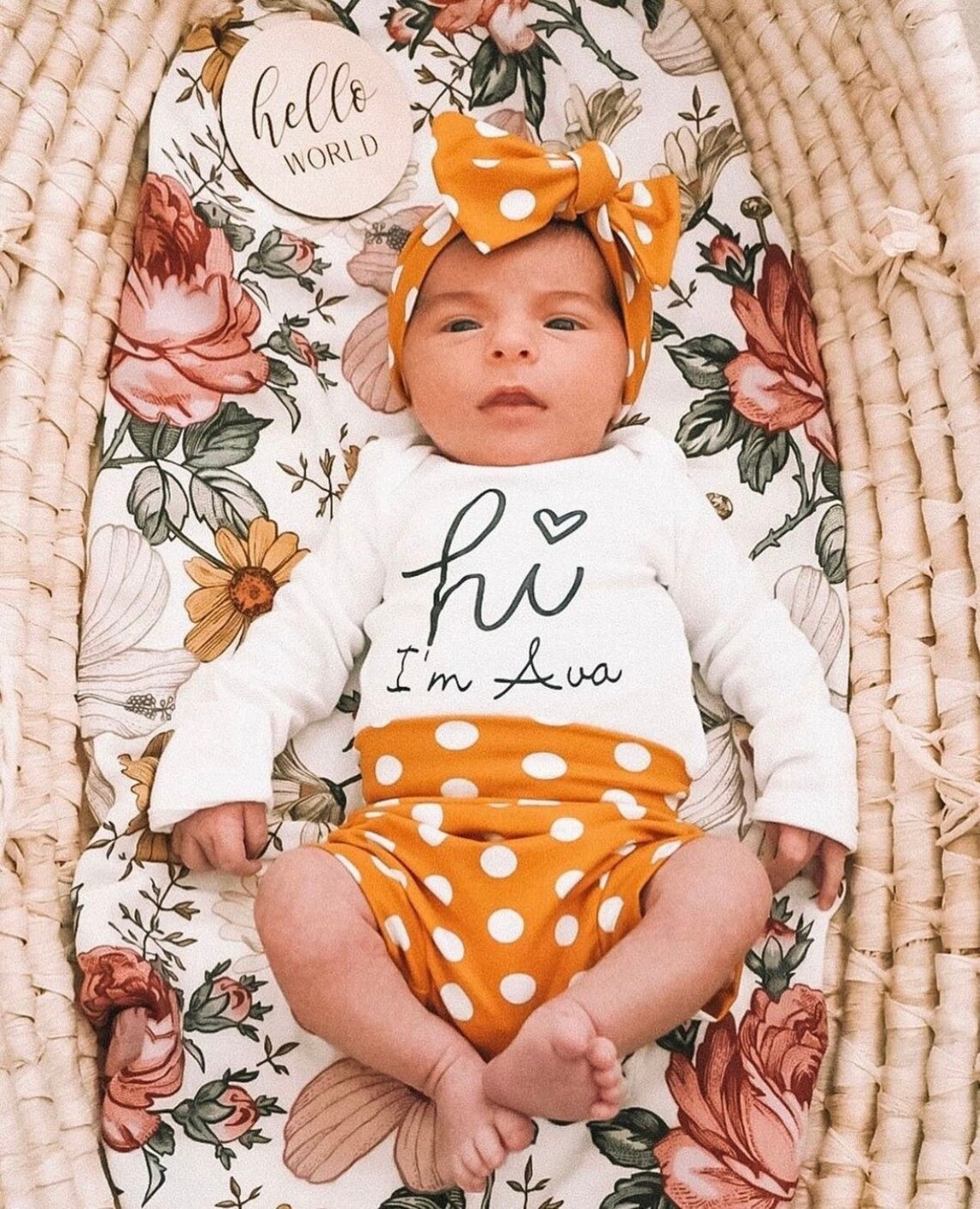 Baby Girl Coming Home Outfit Newborn Girl Coming Home Outfit Etsy