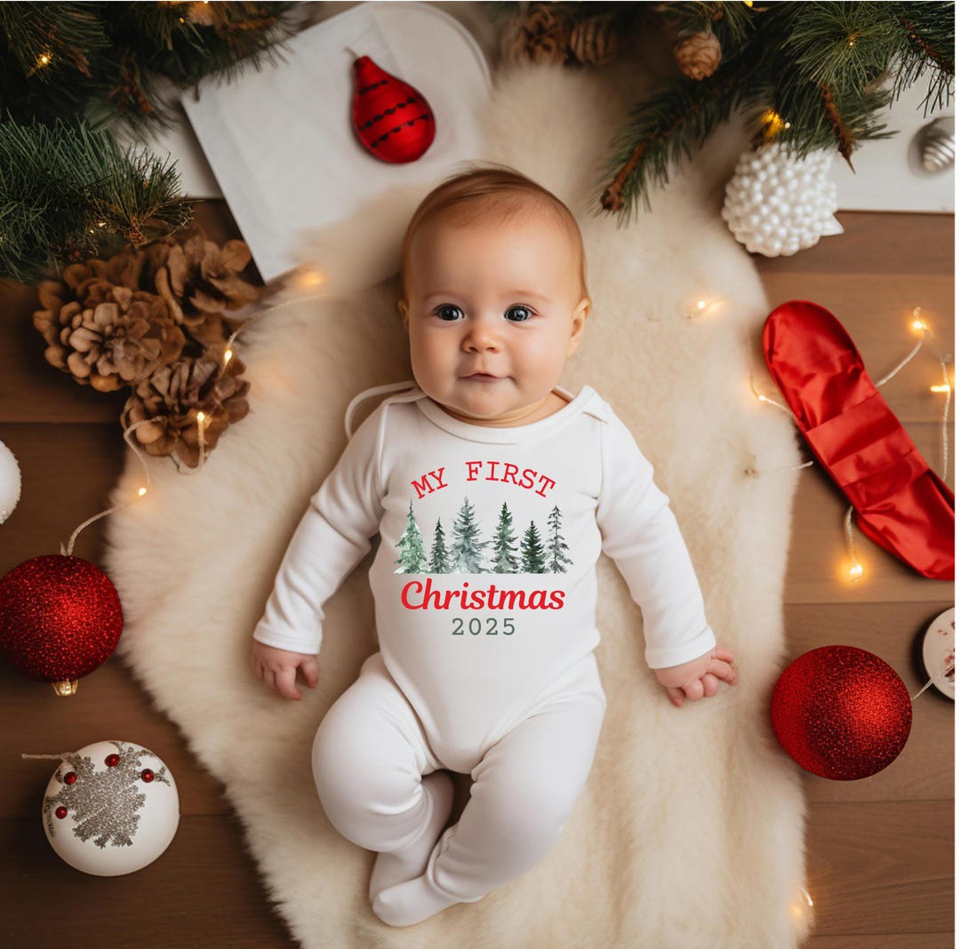 My First Christmas Outfit For Girl Or Boy Newborn Christmas Pajamas My first christmas outfit for girl or boy newborn christmas pajamas