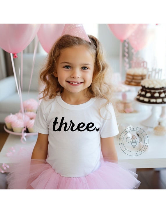 third birthday shirt girl