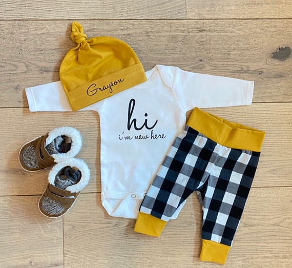 Newborn Boy Coming Home Outfit, Baby Boy Take Home Outfit Newborn Boy  Outfit, Take Me Home Outfit for Boys, Hospital Outfit for Newborn Boy 