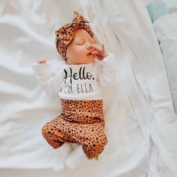 Girls Coming Home Outfit, Baby Girl Coming Home Outfit, Girls Take Home  Outfit, Newborn Clothing, Girl Clothing, Baby Shower Gift, Trendy 