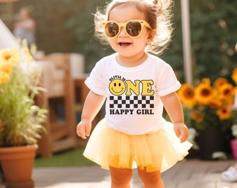 One Happy Girl Birthday Shirt, One Happy Babe, 1st Birthday Shirt, Toddler Girl, Girls 1st Birthday