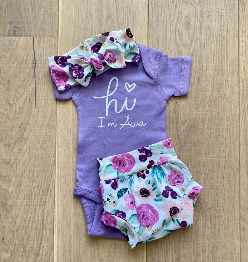 Baby Girl Coming Home Outfit, Rainbow baby, Newborn Girl Coming Home Outfit Baby Girl Clothes Personalized Newborn Outfit Baby Girl Outfits 