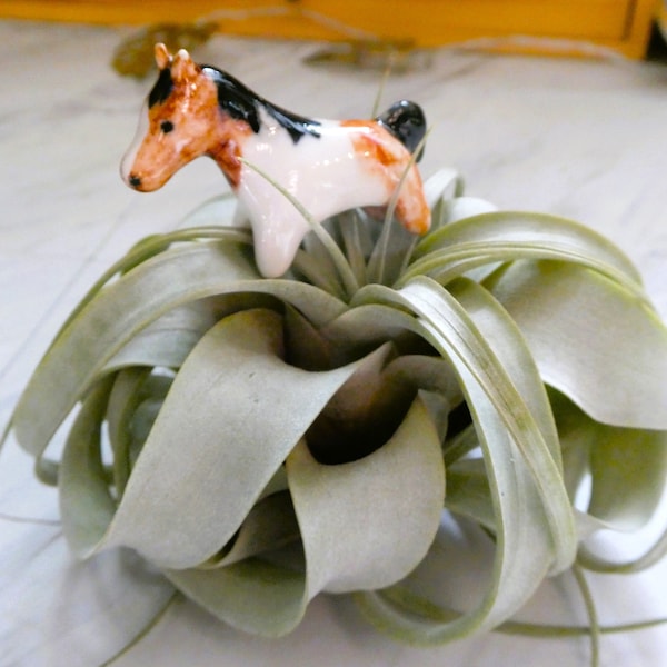 Paint Horse Ceramic Porcelain Totem or Pen Rest