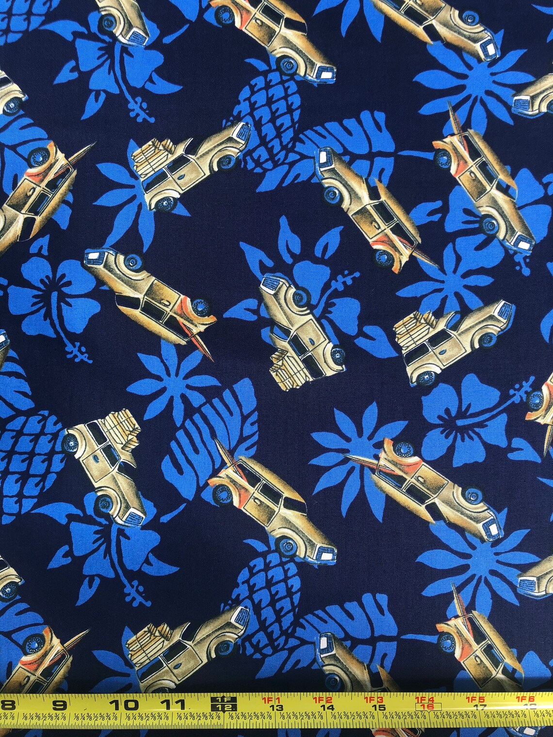 Hawaiian Cotton Fabric Tropical Fabric Great for Hawaiian Etsy
