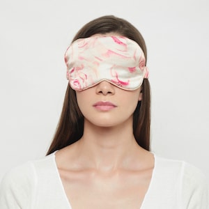 100% pure mulberry silk sleep mask/ eye mask/eye cover/super soft, hypoallergenic, handmade, unique hand painted design, night mask