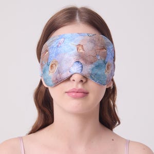 100% pure mulberry silk sleep mask/ eye mask/eye cover/super soft, hypoallergenic, handmade, unique hand painted design, night mask