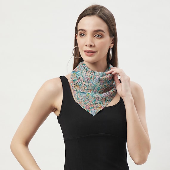 100% Real Silk Scarves for Women Bandana Neck scarf Spring
