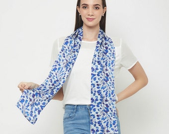 100% Silk Scarf Neck Scarf Long Silk 