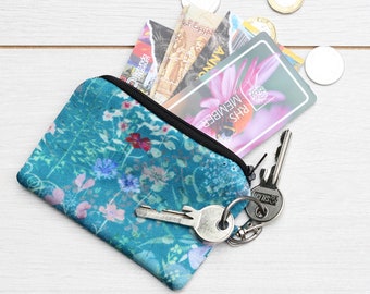 Handmade Silk Pouch with Zip, Pouch bag with keychain hook, Pouch Purse, Handmade Pouch bag, Accessories, Pouch Coin Purses, Bags and Purses