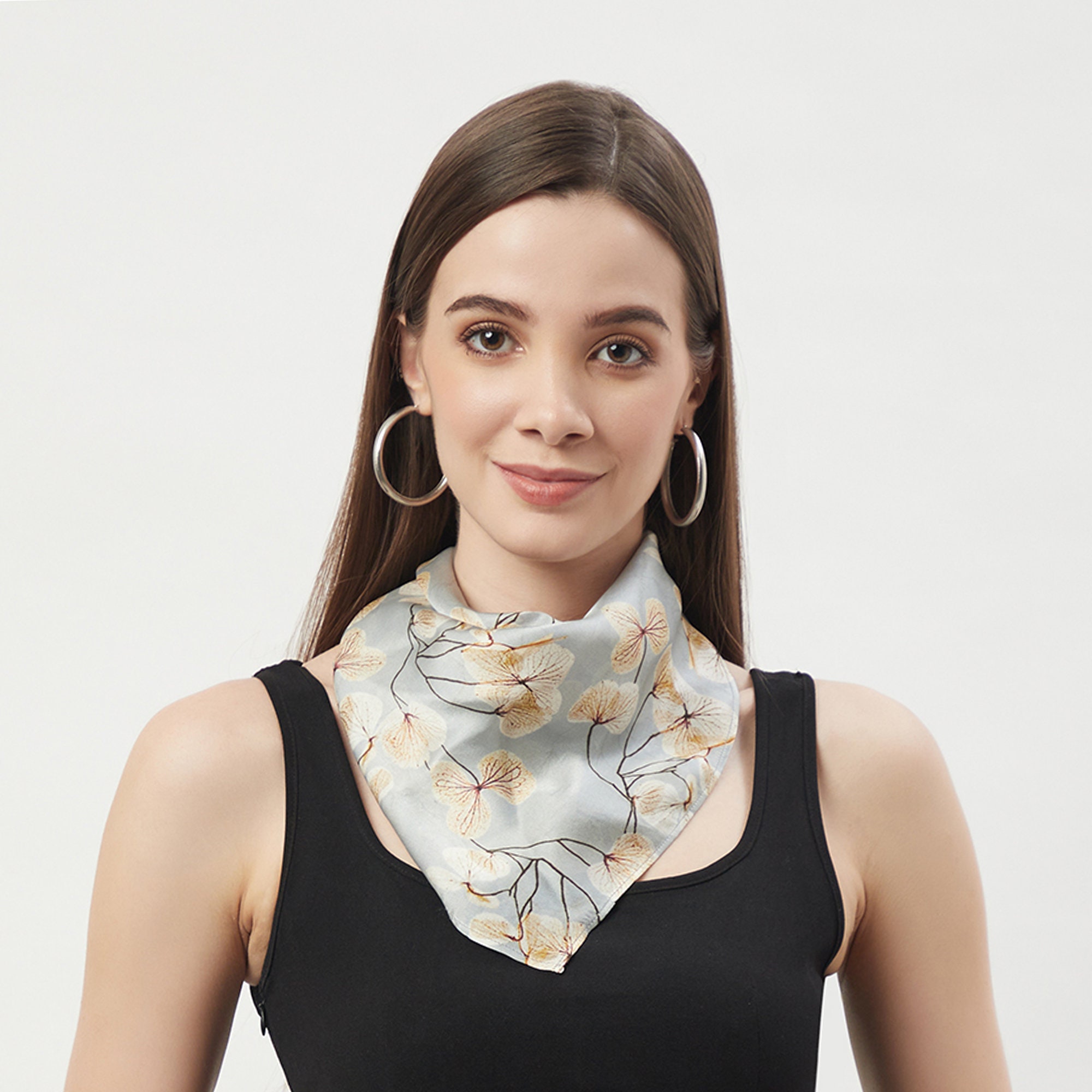 100 Silk Neckerchief Neck Scarf Bandana Square Scarf Etsy UK