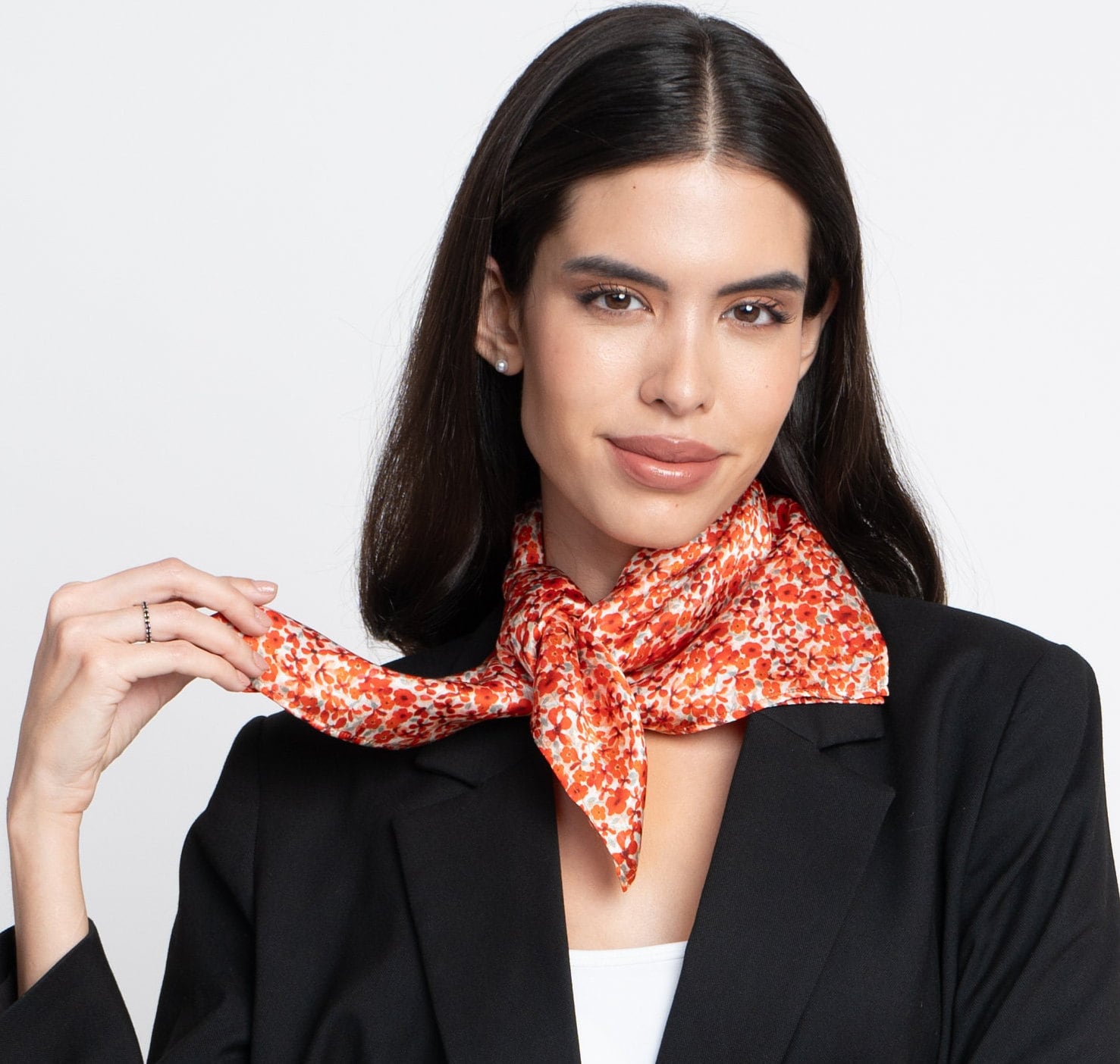 Fazzoletto Di Seta 52x52cm - Sciarpa Pura Seta | Per Decorazione E Accessori - Foto 3