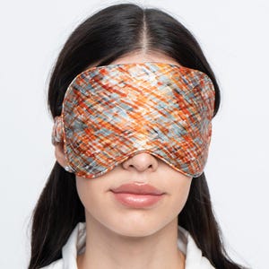 100% pure mulberry silk sleep mask/ eye mask/eye cover/super soft, hypoallergenic, handmade, unique hand painted design, night mask