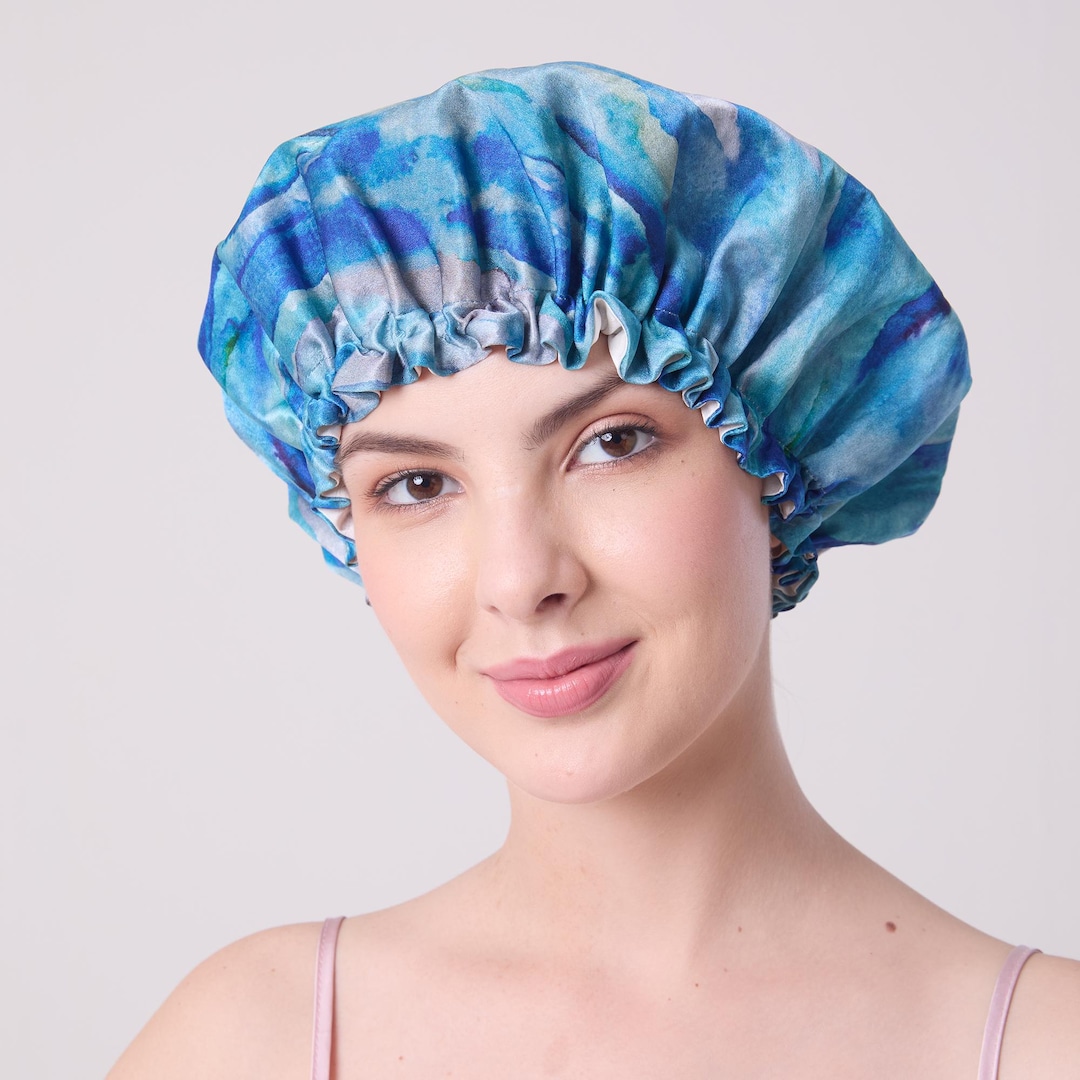 Bonnet Protector String 100% Pure Mulberry Silk Bonnet/ Sleep Cap/reversible/ Adjustable String ...