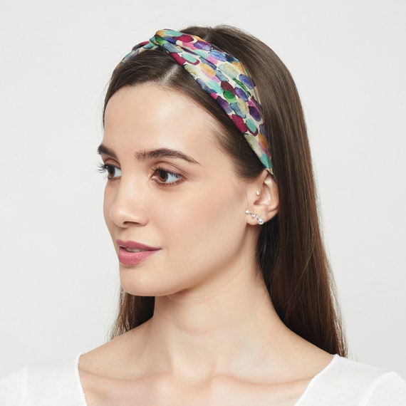 Pure Silk Headband, 100% Natural Mulberry Silk, Twisted Knot 